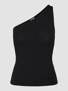 Springfield Asymmetrical cotton t-shirt black
