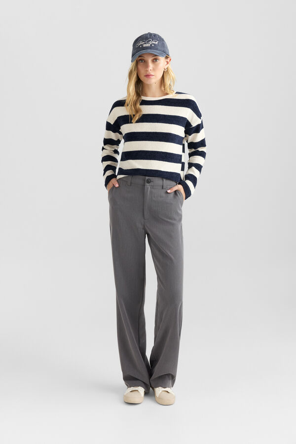 Springfield Tailored trousers with pockets grey
