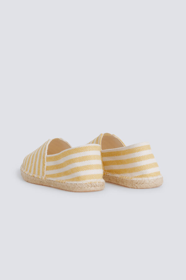 Springfield Striped elastic espadrille white
