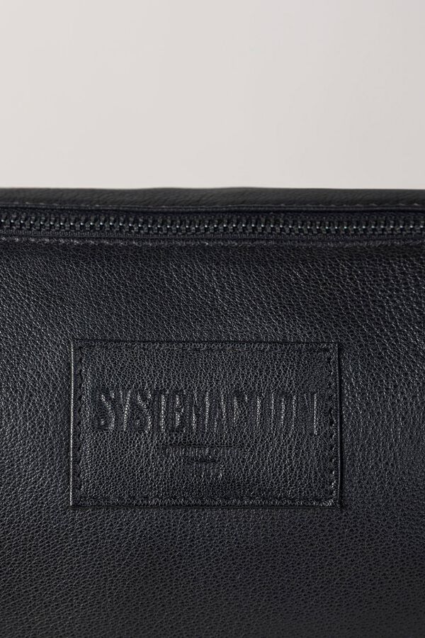 Systemaction Leather medium handbag black