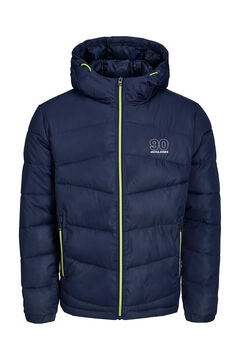 Springfield Quilted puffer jacket with hood  navy