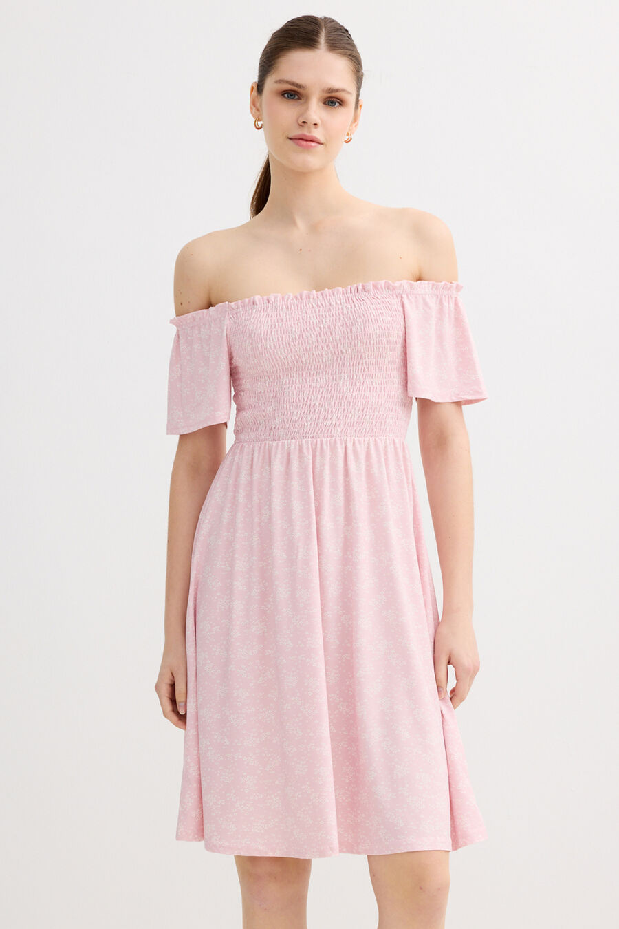 Vestido corto estampado