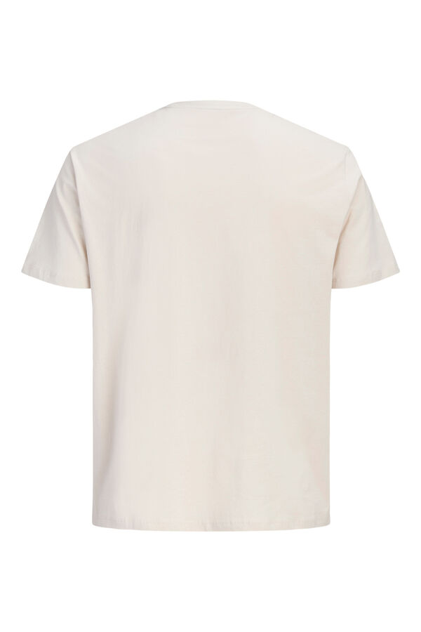 Jack & Jones PLUS Printed cotton T-shirt grey