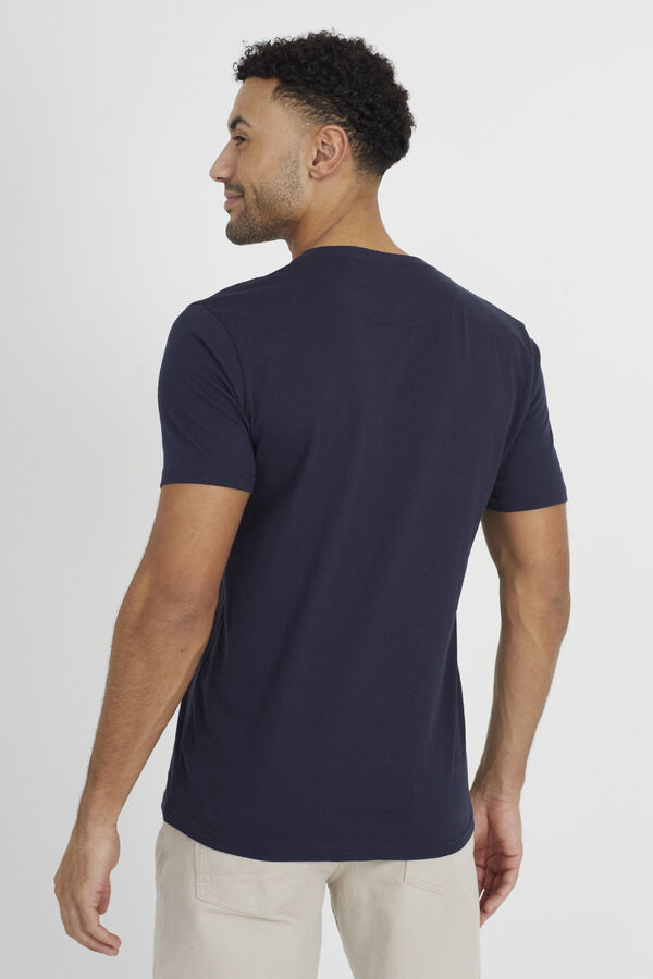 Brave Soul Camiseta b&aacute;sica de manga corta azul