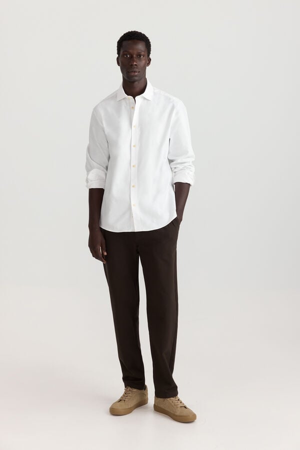 Springfield Chemise oxford l&eacute;g&egrave;re blanc
