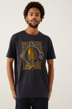 Springfield T-shirt guitar azul