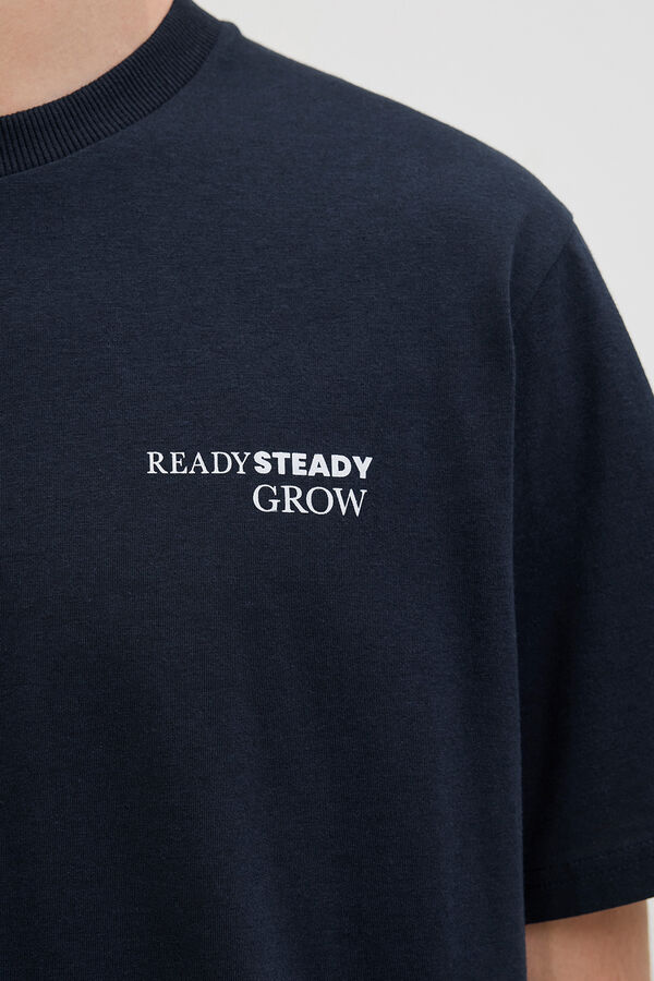 JJ REBEL Camiseta back print azul