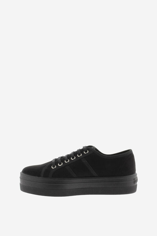Springfield Recycled suede sneakers with platform black