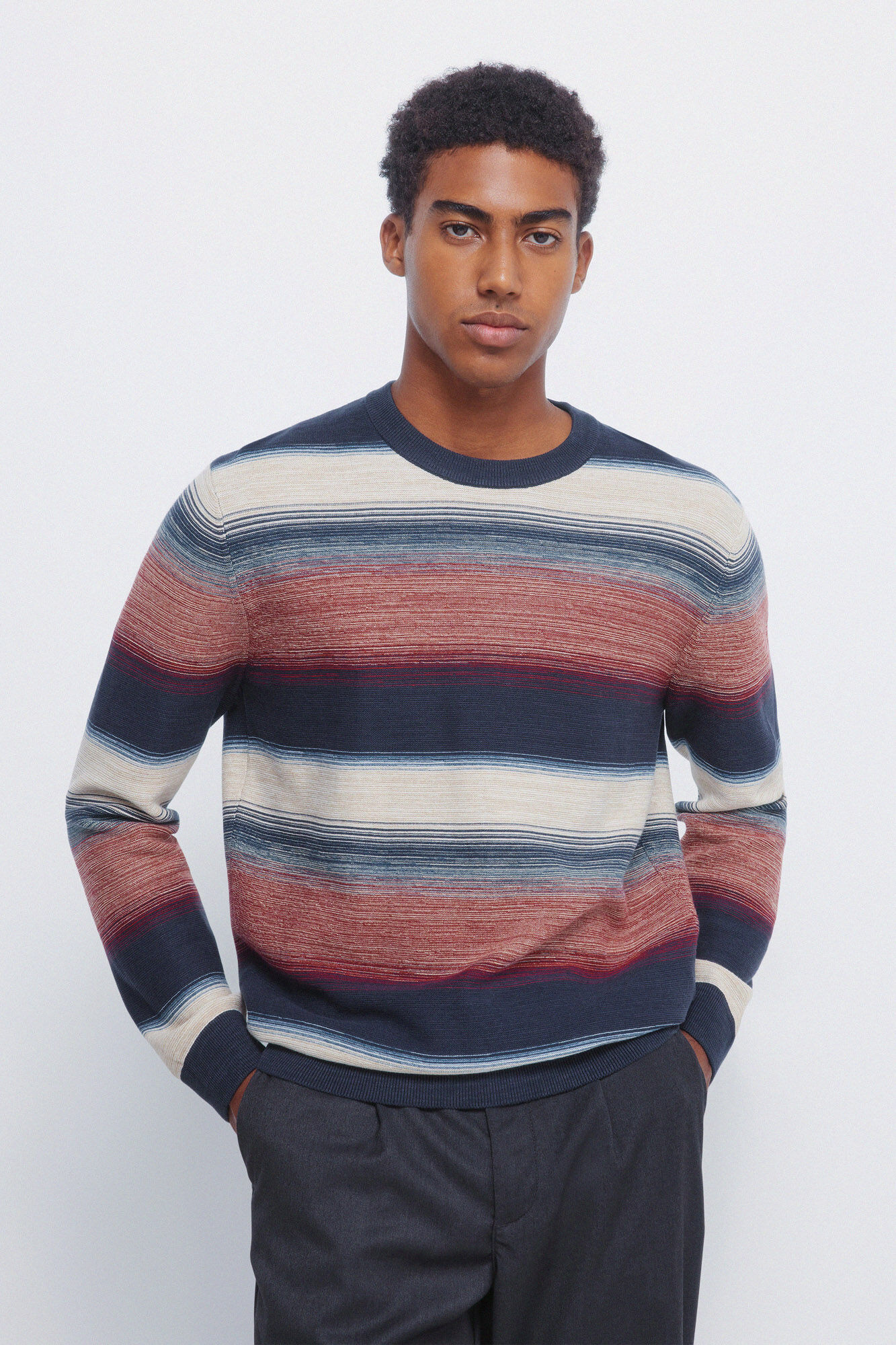 Springfield Structured multi-stripe jersey