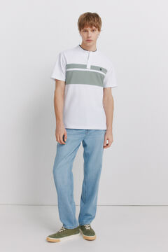 Springfield Polo piqu&eacute; mao bloque color slim fit