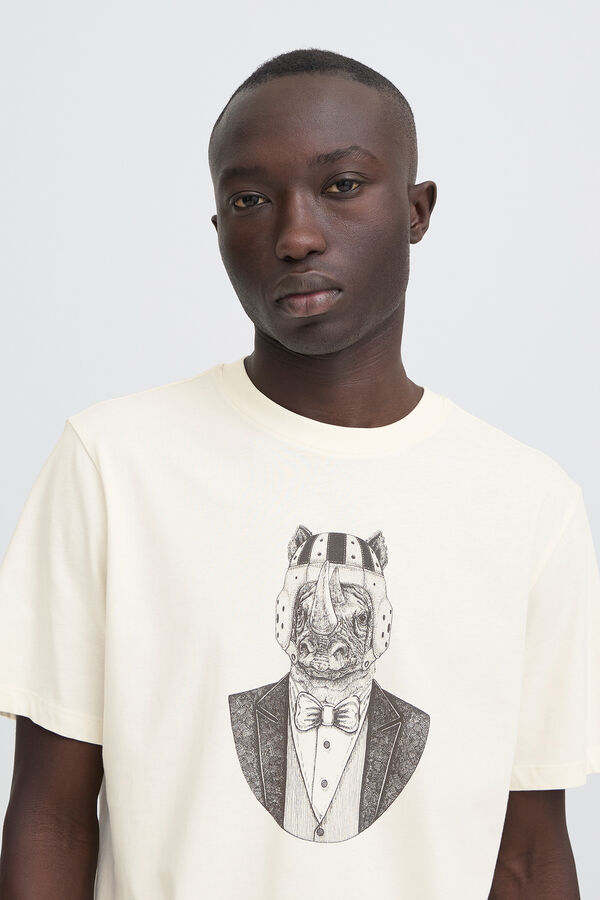 Blend T-shirt de manga curta branco