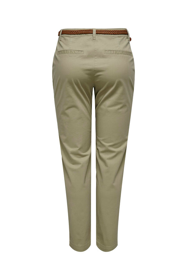 Springfield Pantalón chino cinturón gris medio
