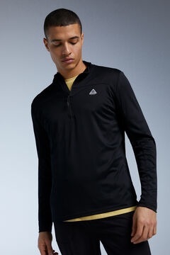 Springfield Outdoor long-sleeved T-shirt with zip black
