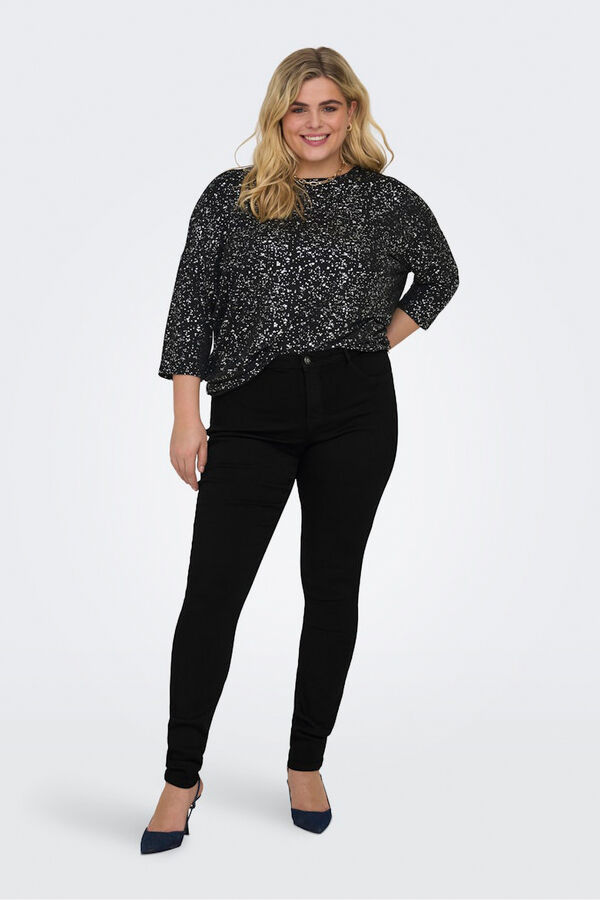 Only Carmakoma Jeans skinny talla grande negro