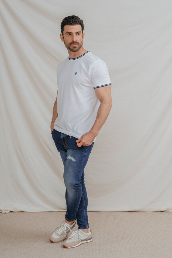 Celopman Camiseta b&aacute;sica blanco
