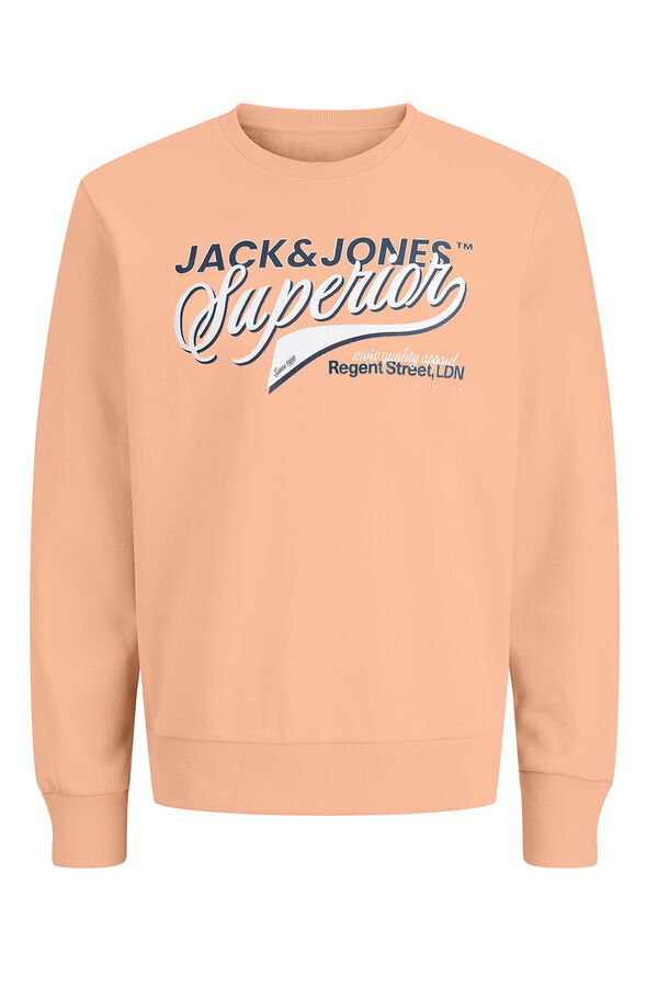 Jack & Jones Junior Sudadera logo grande naranja