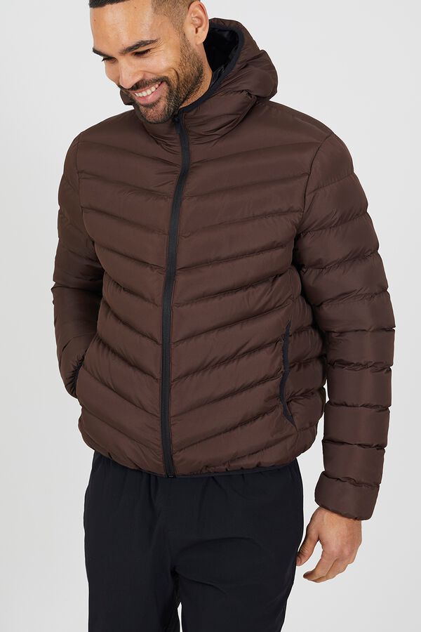 Brave Soul Lightweight puffer jacket nude