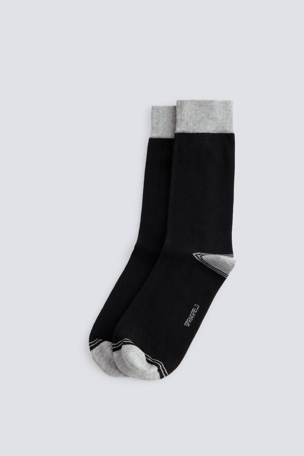 Springfield Grey 3-pack long socks black