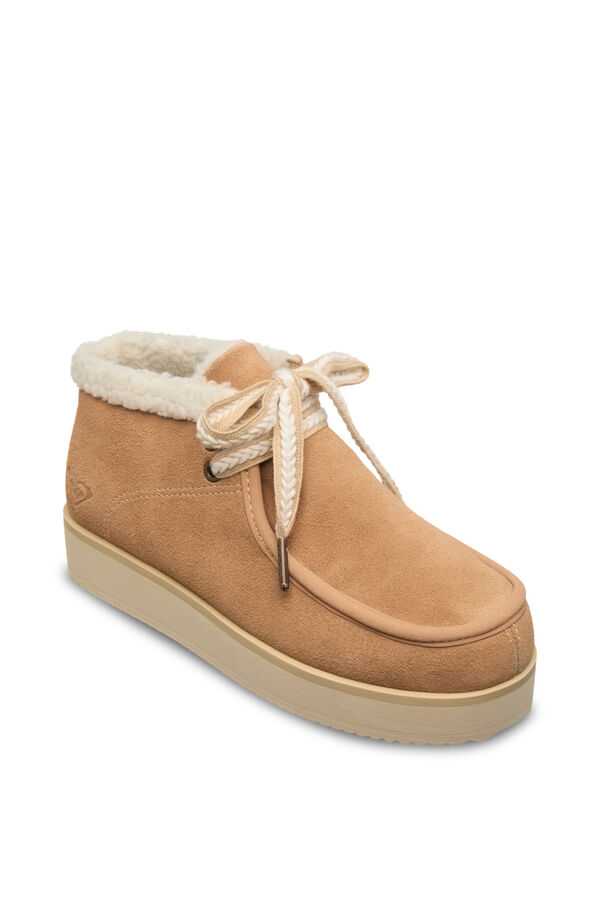 Roxy Suede platform boots brown