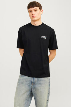 Springfield Loose fit printed t-shirt black