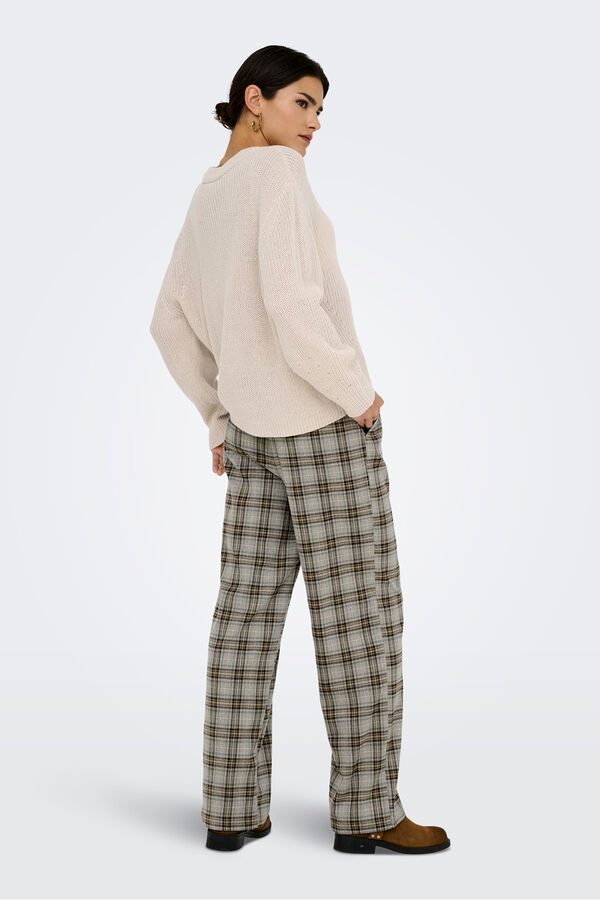 Only Round neck jumper marron