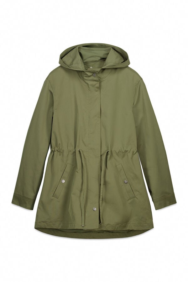 Springfield Hooded water-repellent parka beige