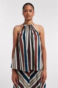 Topshop Top halter estampado