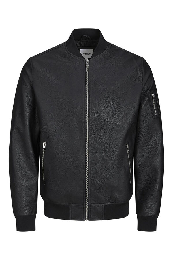 Springfield Rubberized bomber jacket black
