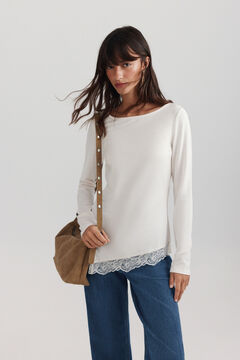 Springfield Asymmetric fine lace jumper