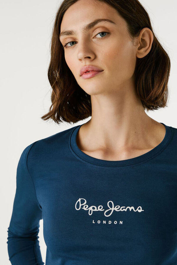 Pepe Jeans Camiseta manga larga azul