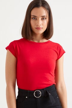 Springfield Essential short-sleeved T-shirt royal red