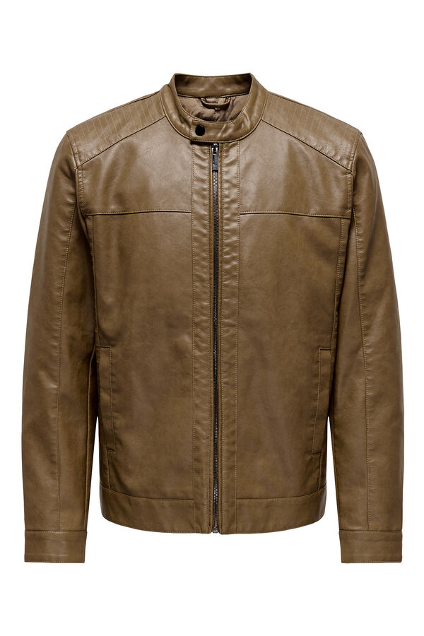 Only & Sons Biker jacket nude