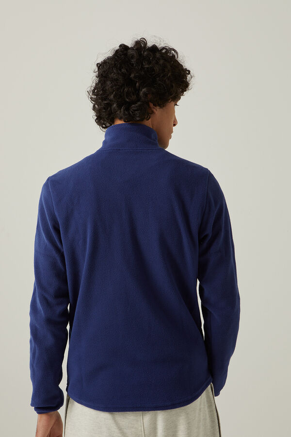 Springfield Jordon fleece liner jacket with half-zip  blue
