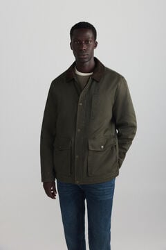 Springfield Parka curta gola de bombazina