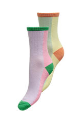Springfield Pack of colour block socks ljubičasta