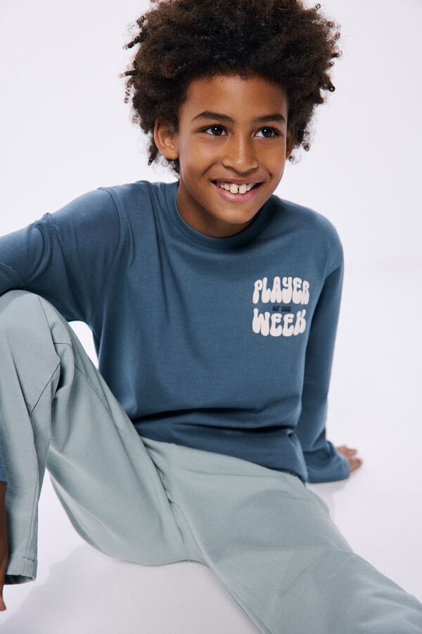 Springfield Boy's "Player Week" T-shirt acqua