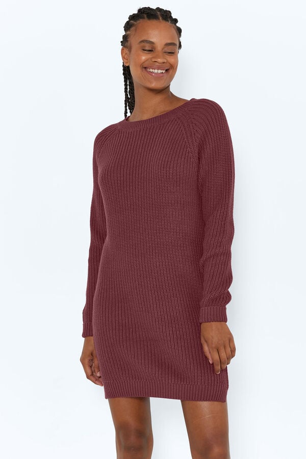 Springfield Jersey-knit dress purple