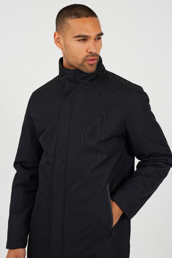 Brave Soul Abrigo con doble capa negro