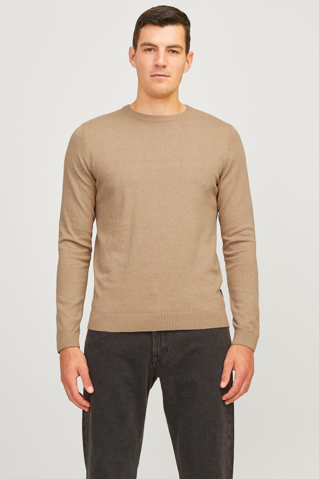 JJ REBEL su&eacute;ter b&aacute;sico de malha de manga comprida