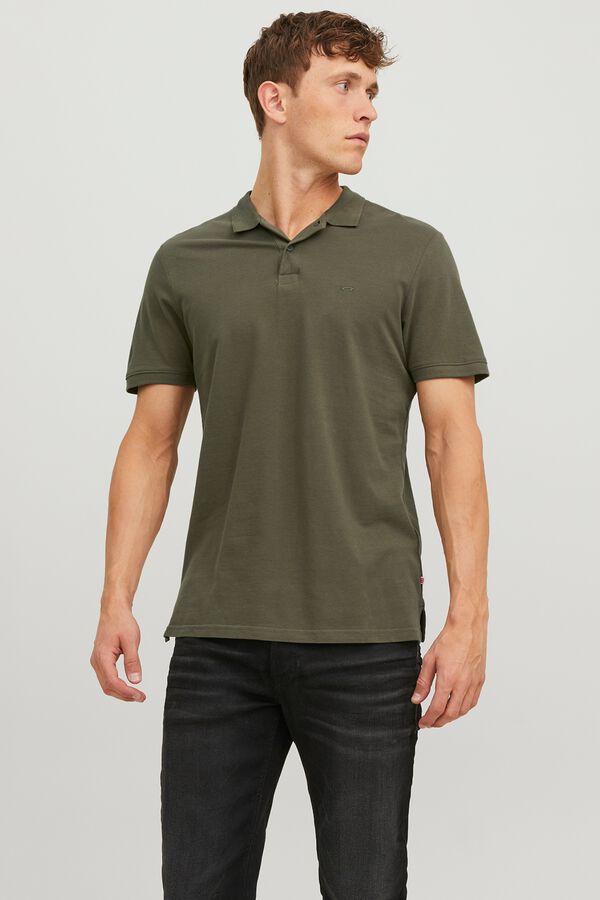 Jack & Jones Piqu&eacute; slim fit polo shirt green