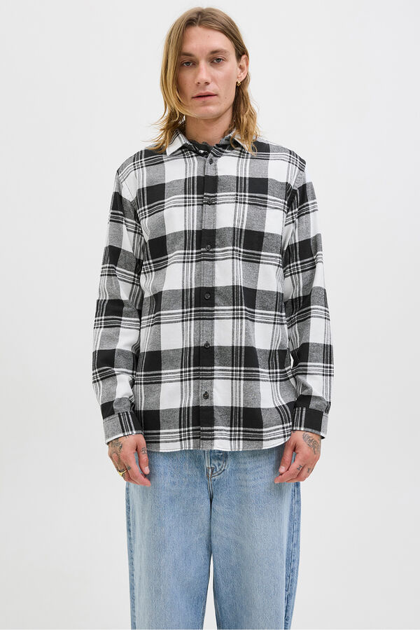 Jack & Jones Camisa regular fit cuadros blanco