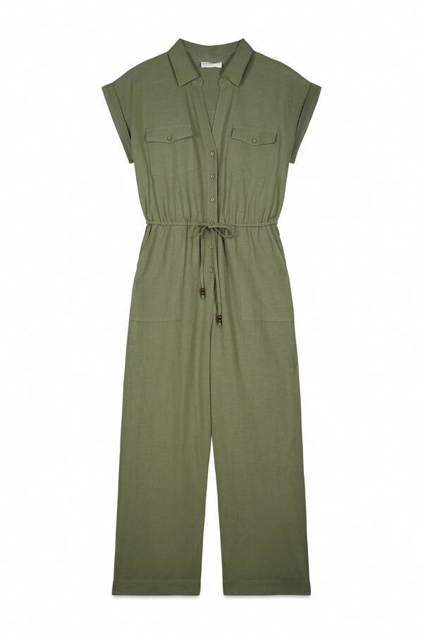 Springfield Jumpsuit with pockets kaki