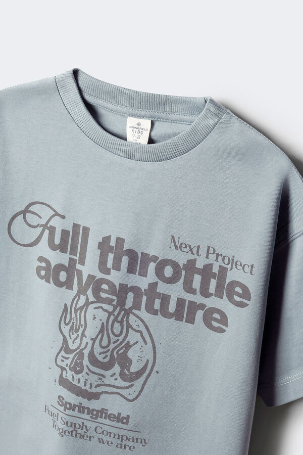 Springfield Kids Skull T-shirt for boys Plava