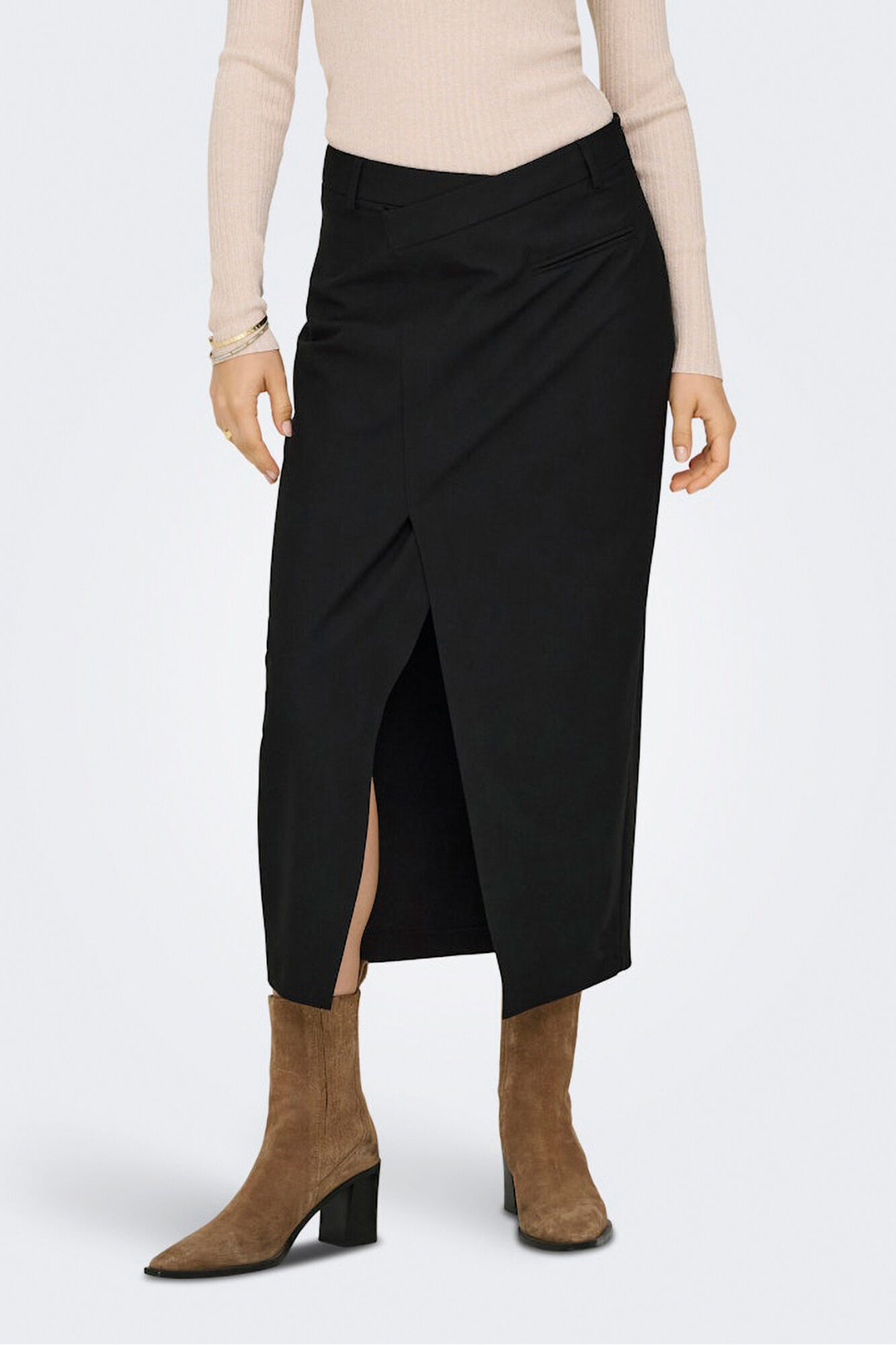 Only Falda midi abertura