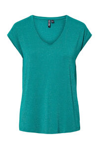 Pieces Camiseta b&aacute;sica de lurex