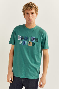 Springfield T-shirt logo verde