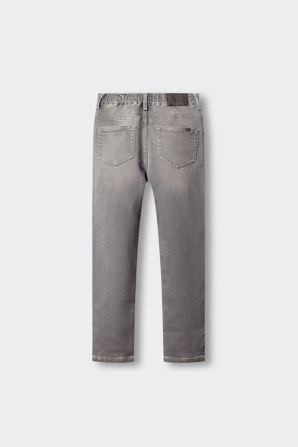 Springfield Kids Cal&ccedil;a denim knit para crian&ccedil;a cinzento