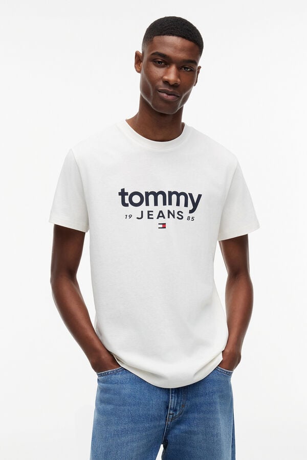 Tommy Jeans Slim fit graphic T-shirt white