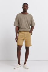 Springfield Washed 5-pocket slim fit Bermuda shorts brown