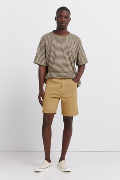 Springfield Washed 5-pocket slim fit Bermuda shorts